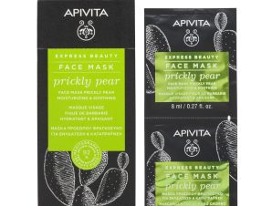 Apivita Express Beauty Face Mask Μάσκα Προσώπου για Ενυδάτωση και Καταπράυνση με Φραγκόσυκο 2x8ml