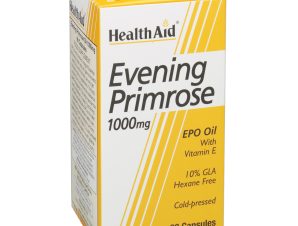 Health Aid Evening Primrose 1000mg Συμπλήρωμα Διατροφής με Έλαιο Νυχτολούλουδου για Ισορροπία & Ομορφιά εκ των Έσω 90caps
