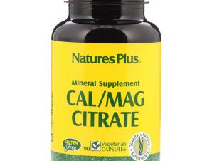 Nature’s Plus Calcium & Magnesium Citrate with Boron, Συμπλήρωμα Διατροφής για την Καλή Υγεία των Οστών & την Οστεοπόρωση 90caps