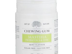 Mastiha Chewing Gum Probiotics & Zinc Συμπλήρωμα Διατροφής με Μαστίχα, Προβιοτικά & Ψευδάργυρο σε Μορφή Τσίχλας για Απώλεια Βάρους με Γεύση Μέντας 20 Τεμάχια