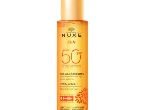 Nuxe Sun Tanning Oil Spf50 Αντηλιακό Λάδι Μαυρίσματος Υψηλής Προστασίας για Πρόσωπο & Σώμα 150ml