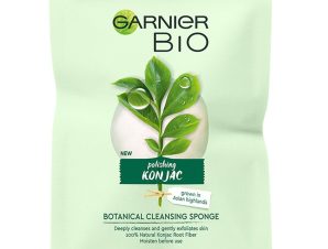 Garnier Bio Polishing Konjac Botanical Cleansing Sponge Σφουγγάρι Καθαρισμού Προσώπου Σώματος με Φυσικές Απολεπιστικές Ιδιότητες