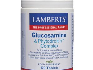 Lamberts Glucosamine & Phytodroitin Complex Συμπλήρωμα Διατροφής για την Ελαστικότητα του Αρθρικού Χόνδρου 467mg & 110mg, 120tabs