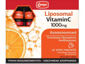 Lanes Liposomal Vitamin C 1000mg Συμπλήρωμα Διατροφής με Υψηλή Βιοδιαθεσιμότητα για Ενίσχυση του Ανοσοποιητικού 10Vials x 10ml