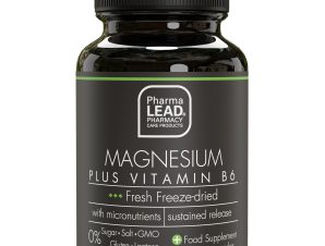 Pharmalead Black Range Magnesium Plus Vitamin B6 Συμπλήρωμα Διατροφής για την Ομαλή Λειτουργία Μυών & Νευρικού Συστήματος 60veg.caps