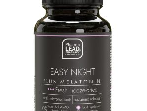 Pharmalead Black Range Easy Night Plus Melatonin Συμπλήρωμα Διατροφής για την Διατήρηση του Φυσιολογικού Ύπνου & την Ανακούφιση από το Jet Lag 30veg.caps