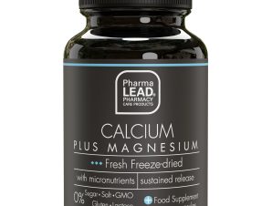 Pharmalead Black Range Calcium Plus Magnesium Συμπλήρωμα Διατροφής με Ασβέστιο & Μαγνήσιο για την Υγεία Οστών, Δοντιών & Μυών 60veg.caps