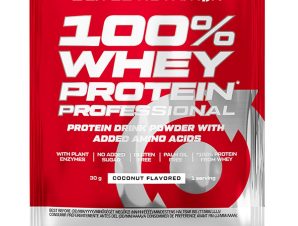 Scitec Nutrition 100% Whey Protein Professional Συμπλήρωμα Διατροφής με Καθαρή Πρωτεΐνη Ορού Γάλακτος Εμπλουτισμένη με Αμινοξέα 30g- Coconut 