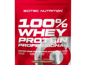 Scitec Nutrition 100% Whey Protein Professional Συμπλήρωμα Διατροφής με Καθαρή Πρωτεΐνη Ορού Γάλακτος Εμπλουτισμένη με Αμινοξέα 1000g- Chocolate