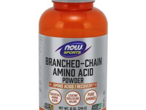 Now Foods Branched Chain Amino Powder Συμπλήρωμα Διατροφής Πεπτιδικής Μορφής Αμινοξέα, Ενίσχυση Μυϊκής Αποκατάστασης 340gr