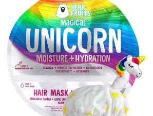 Bear Fruits Magical Unicorn Moisture & Hydration Hair Mask Μάσκα Μαλλιών για Ενίσχυση της Φυσικής Υγρασίας της Τρίχας 20ml & Σκουφάκι Εφαρμογής 1 Τεμάχιο