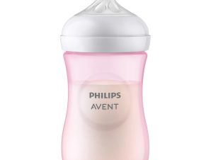 Philips Avent Natural Response Bottle 1m+ Μπιμπερό Πολυπροπυλενίου με Θηλή Σιλικόνης Ροής 3 Οπών 260ml, Κωδ SCY903/11 – Ροζ