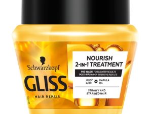 Schwarzkopf Gliss Oil Nutritive Mask Μάσκα Θρέψης 2 σε 1 για τα Μαλλιά 300ml