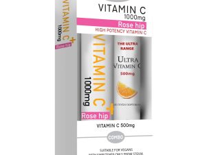Power of Nature Πακέτο Προσφοράς Vitamin C & Rose Hip 1000mg, 20 Effer.tabs & Ultra Vitamin C 500mg, 20 Effer.tabs