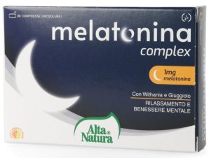 Alta Natura Melatonina Complex 1mg Food Supplement Συμπλήρωμα Διατροφής με Μελατονίνη για την Αντιμετώπιση της Αϋπνίας 30tabs