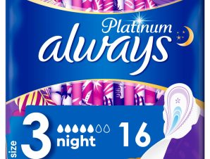 Always Σερβιέτα Platinum Ultra Night No3 Με Φτερά 16τμχ