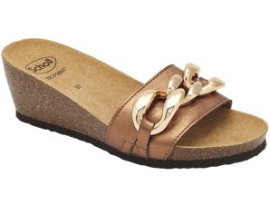 Scholl Shoes Ravello F304821010 Γυναικεία Ανατομικά Παπούτσια, Χαρίζουν Σωστή Στάση & Φυσικό, Χωρίς Πόνο Βάδισμα Bronze 1 Ζευγάρι – 40