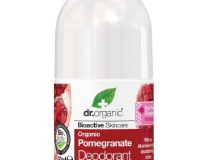 Dr Organic Virgin Pomegranate Roll on Deodorant Αποσμητικό σε Μορφή Roll με Βιολογικό Ρόδι 50ml